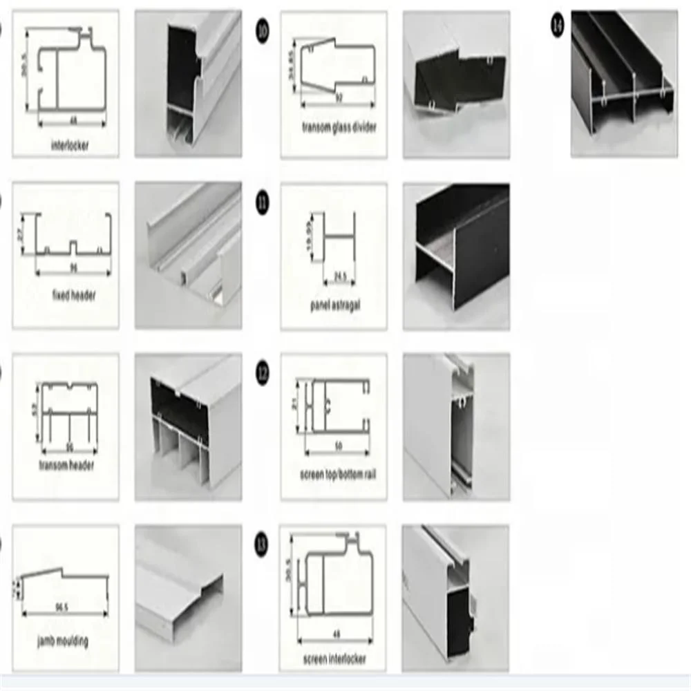 75series Extruded Plastic PVC Sliding Window UPVC Profiles for Door and Window Manufacturing