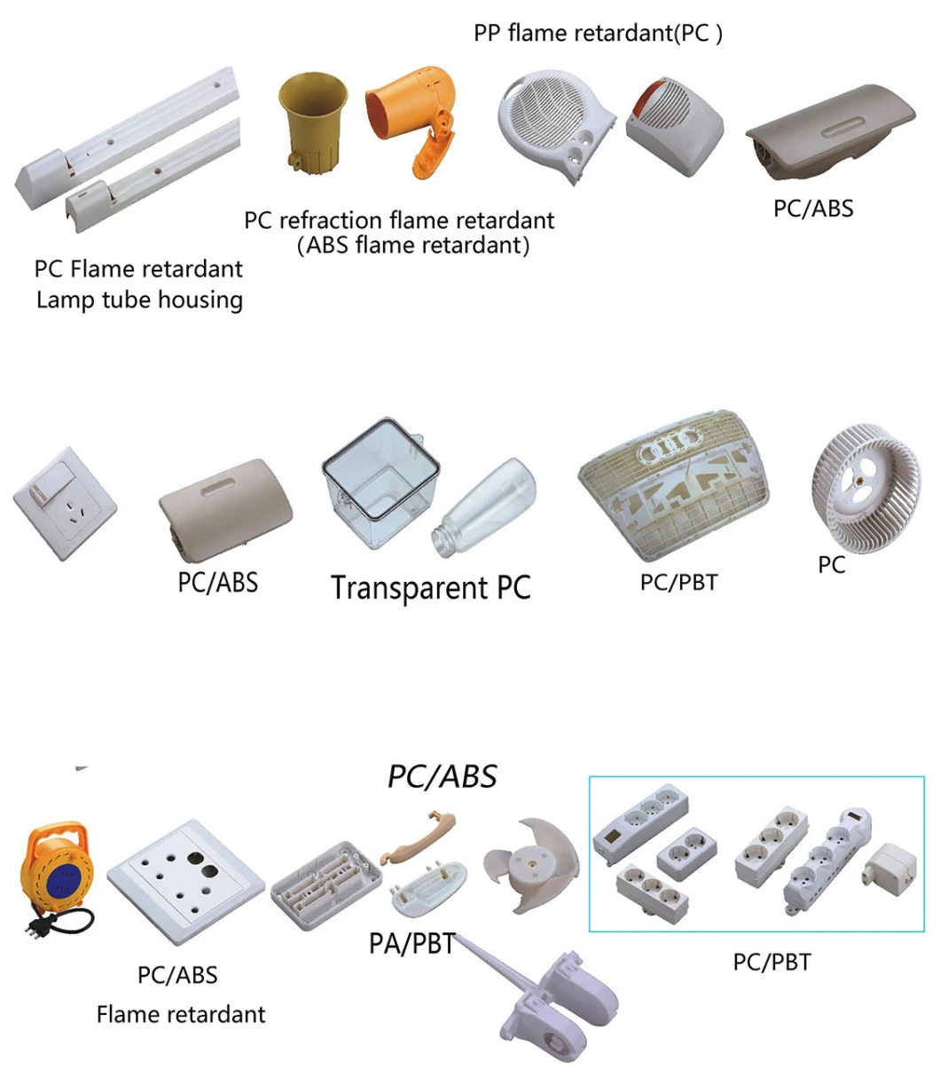 Factory PC Light Diffusion Resin Polycarbonate Granule Modified Plastic for LED Lamp