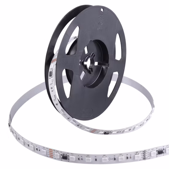 Светодиодная лента SMD5050, 14,4 Вт/м пикселей, интеллектуальная светодиодная лента с внешней микросхемой