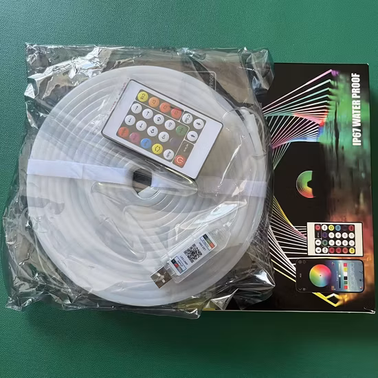 Алюминиевый профиль, силиконовый чехол, 12 В, умная солнечная светодиодная лента 2835, уличный водонепроницаемый светильник для светодиодной неоновой гибкой гибкой ленты